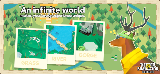 Скриншот DEEEER Simulator: Wild World — 2 Скриншот DEEEER Simulator: Wild World MOD APK — 2