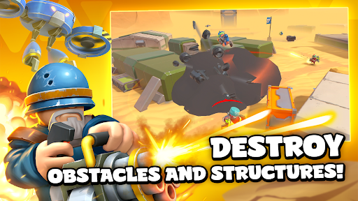 Скриншот Tumble Troopers: Shooting Game — 3 Скриншот Tumble Troopers: Shooting Game MOD APK — 3