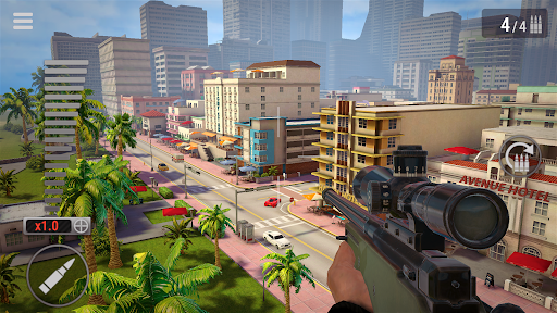 Скриншот Vice Sniper: Crime Shooting 3D — 1 Скриншот Vice Sniper: Crime Shooting 3D MOD APK — 1